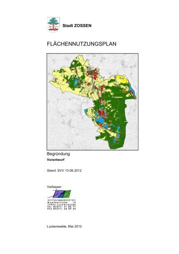FLÄCHENNUTZUNGSPLAN - Stadt Zossen
