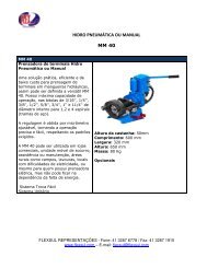 HIDRO PNEUMÁTICA OU MANUAL MM 40 - Flexsul