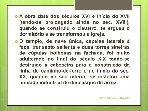 Seiça: do silêncio dos Arrozais ao Ruído Fabril