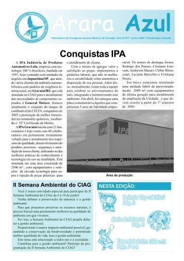 Informativo Nº 7 - Complexo Industrial Automotivo