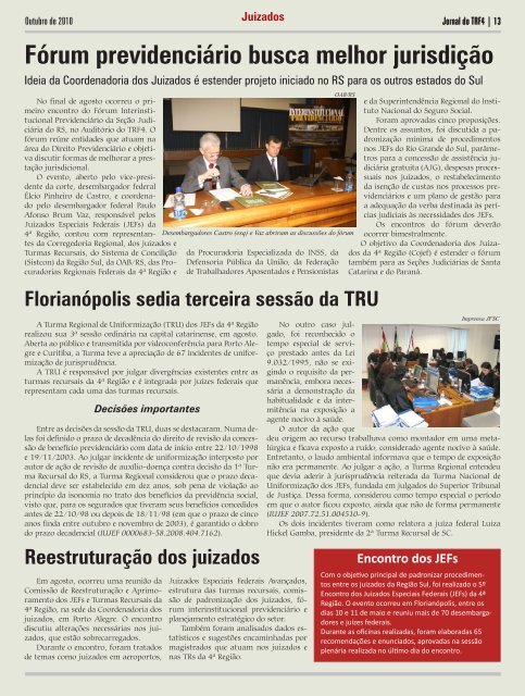 Ampliando horizontes - Tribunal Regional Federal da 4ª Região