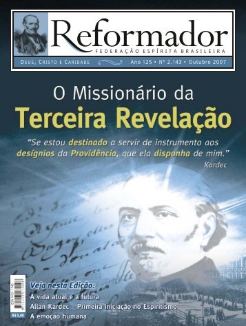 reformador outubro 2007 - a.qxp - Federação Espírita Brasileira