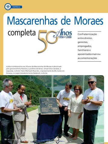 Mascarenhas de Moraes completa 50 anos - Furnas