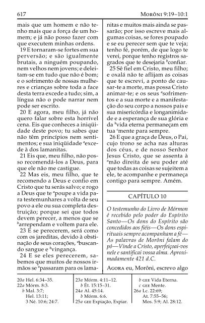 o livro de mórmon - The Church of Jesus Christ of Latter-day Saints