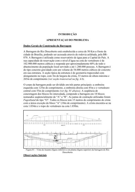 RIO DESCOBERTO DAM - "IN THE WET ... - ECL | Engenharia