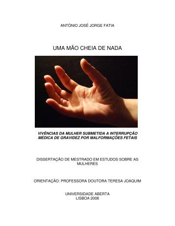 UMA MÃO CHEIA DE NADA - Universidade Aberta