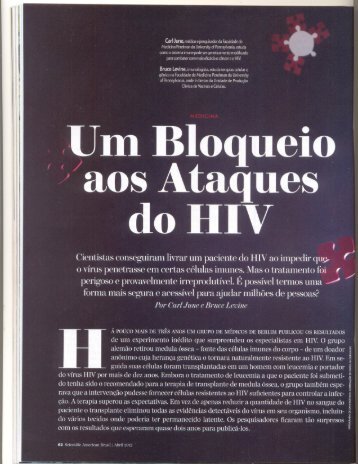 Um bloqueio aos ataques do HIV