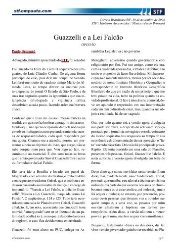 Guazzelli e a Lei Falcão