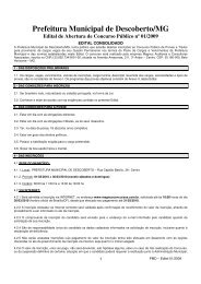 Prefeitura Municipal de Descoberto/MG - Magnusconcursos.com.br