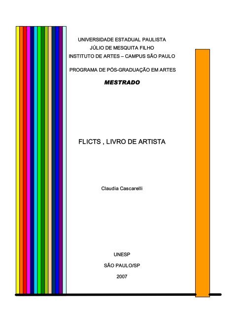 FLICTS , LIVRO DE ARTISTA - Unesp