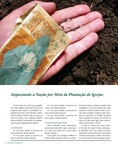 revista Promotores - Missões Nacionais