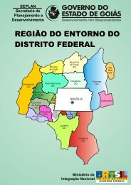 REGIÃO DO ENTORNO DO DISTRITO FEDERAL - Secretaria de ...