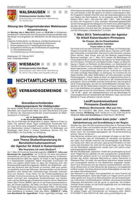 Contwig - Verbandsgemeinde Zweibrücken-Land