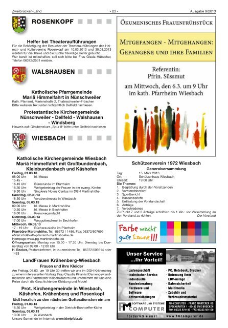 Contwig - Verbandsgemeinde Zweibrücken-Land