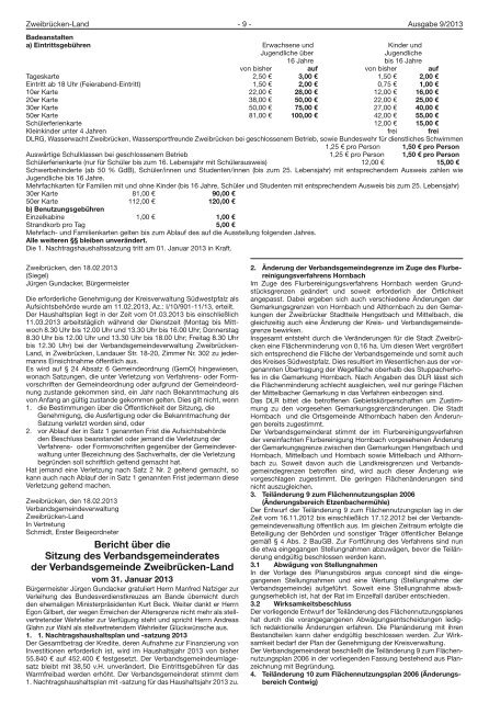 Contwig - Verbandsgemeinde Zweibrücken-Land