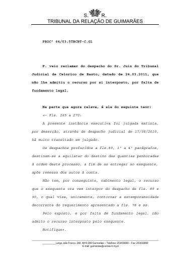 Consultar texto integral - Tribunal da Relação de Guimarães