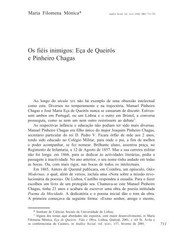 Os fiéis inimigos: Eça de Queirós e Pinheiro Chagas