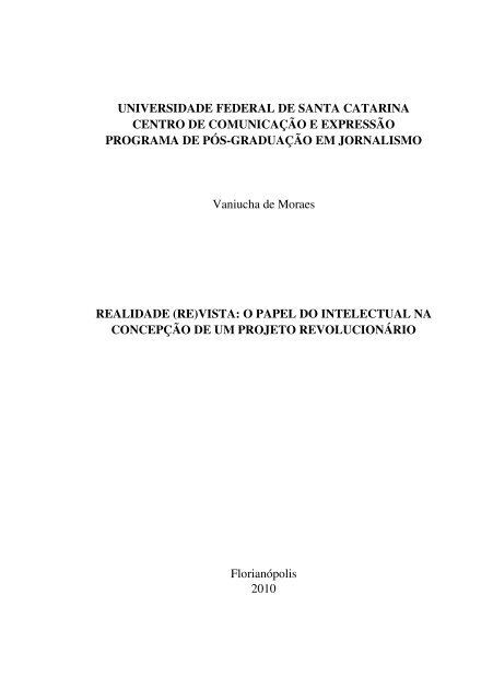 Universidade Federal De Santa Catarina Centro De Comunica o E 
