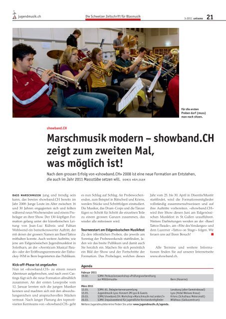 Blasmusikforschung im grossen Rahmen - Schweizer ...