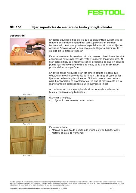 Aplicación lijadora - Festool