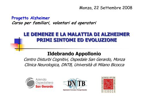 Incontro demenze.pdf - Associazione Alzheimer Monza e Brianza