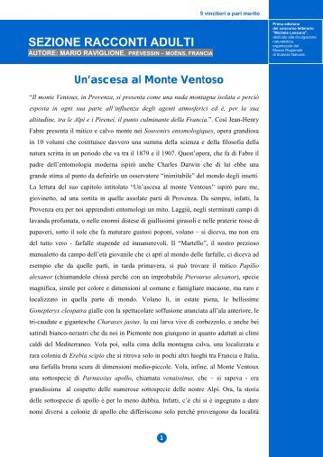 Un'ascesa al monte ventoso - Regione Piemonte