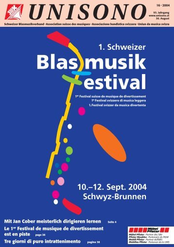 Dirigentin / Dirigenten - Schweizer Blasmusikverband