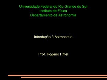 Aula 2: Nosso Lugar no Universo e Sistema de Coordenadas