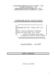 topografia aplicada - GrupoGE - Grupo Gestão do Espaço - UFSC