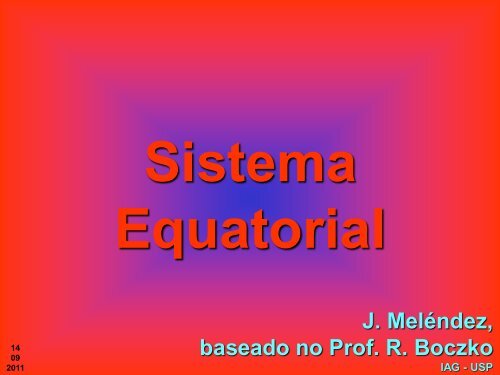 Sistema Equatorial - USP