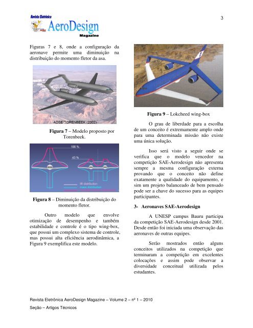 Idealização de conceitos para aeronaves destinadas a competição ...