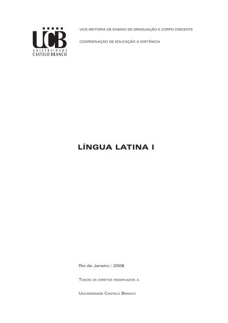 Exercícios de Latim - declinações, tradução e morfossintaxe - Latim I