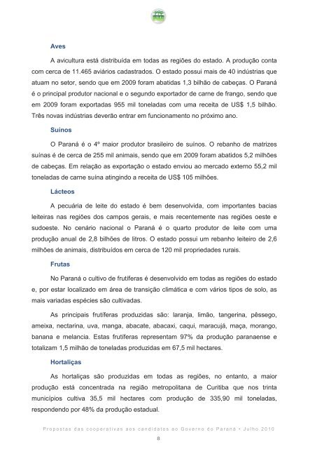 Clique aqui e confira na íntegra o documento - Ocepar