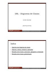 UML – Diagramas de Classes Índice