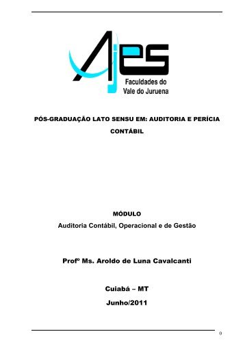 auditoria e perícia - Pos.ajes.edu.br - AJES