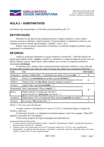 Grego Instrumental-aula 2.pdf - Ibcu.org.br