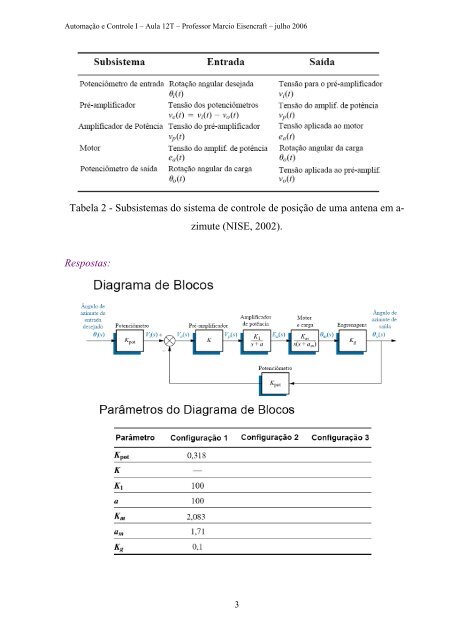 Universidade Presbiteriana Mackenzie Automaç˜ao e Controle I