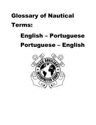 Glossary of Nautical Terms: English – Portuguese Portuguese ...