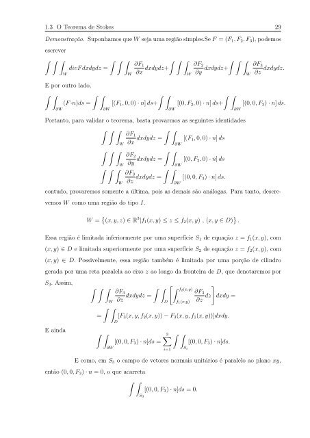 O Teorema de Stokes em Variedades - Fernando UFMS/CPAq