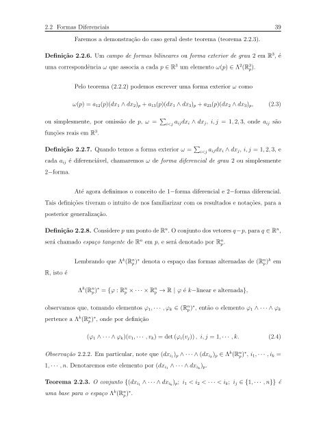 O Teorema de Stokes em Variedades - Fernando UFMS/CPAq