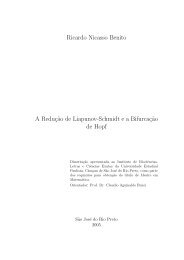 Ricardo Nicasso Benito A Reduç˜ao de Liapunov-Schmidt ... - Unesp