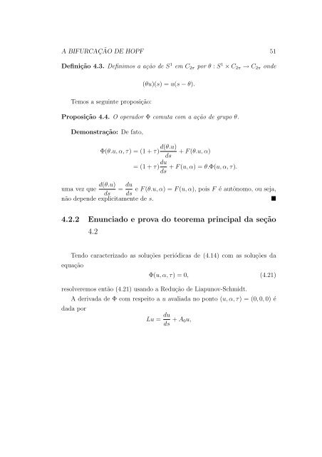 Ricardo Nicasso Benito A Reduç˜ao de Liapunov-Schmidt ... - Unesp