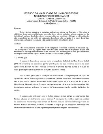 Resíduos orgânicos sólidos e seu potencial uso energético