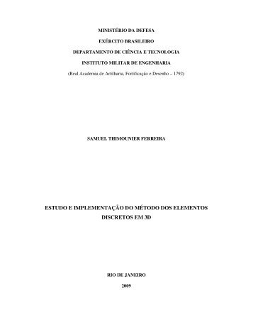 estudo e implementação do método dos elementos discretos ... - DCC