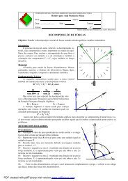 DECOMPOSIÇÃO DE FORÇAS F2 sen(γ) F1 sen(β) R sen(180-α ...