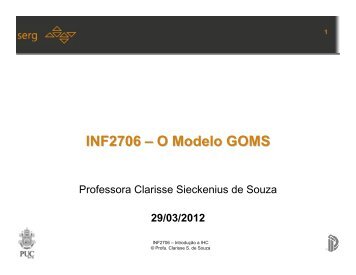 INF2706 – O Modelo GOMS
