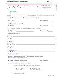 FT17. Notação científica - Oficina de Matemática da Secundária de