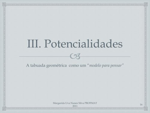 A tabuada geométrica - Associação de Professores de Matemática