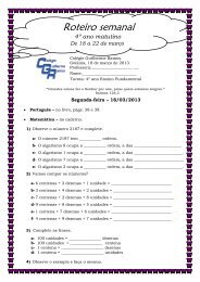 18 a 22 de Março - 4º Ano Mat - Colégio Guilherme Ramos