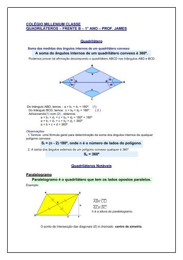 Quadrilatero james.pdf - Colégio MilleniumClasse